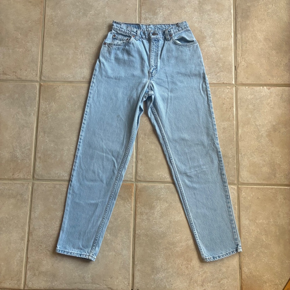 Vintage 90s Levi's 550 Relaxed Fit Tapered Mom Jeans Womens 10 Made Canada
